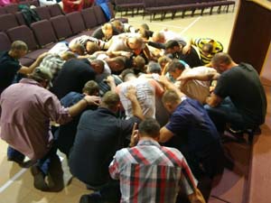 men in prayer